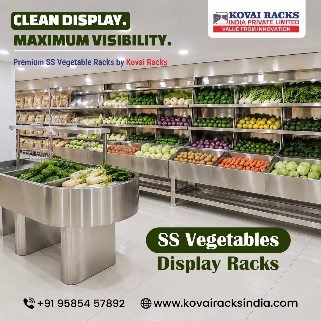 SS Vegetable Display Rack